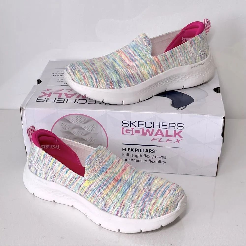 Skechers GOwalk Flex Vivid Energy Washable Knit Slip-Ons